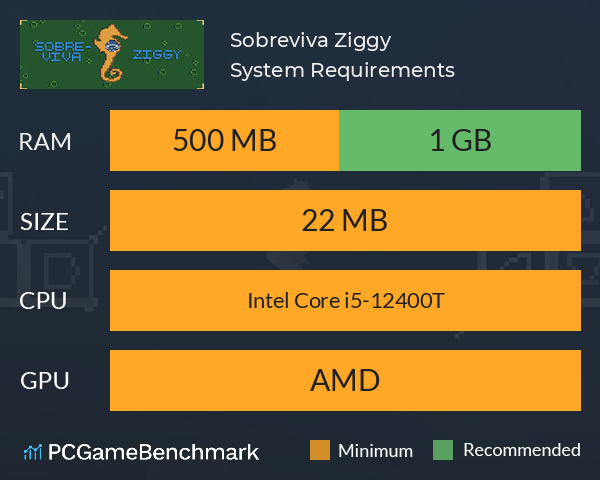 Sobreviva Ziggy! System Requirements PC Graph - Can I Run Sobreviva Ziggy!