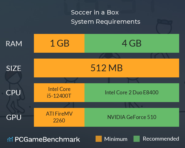 Soccer in a Box System Requirements PC Graph - Can I Run Soccer in a Box