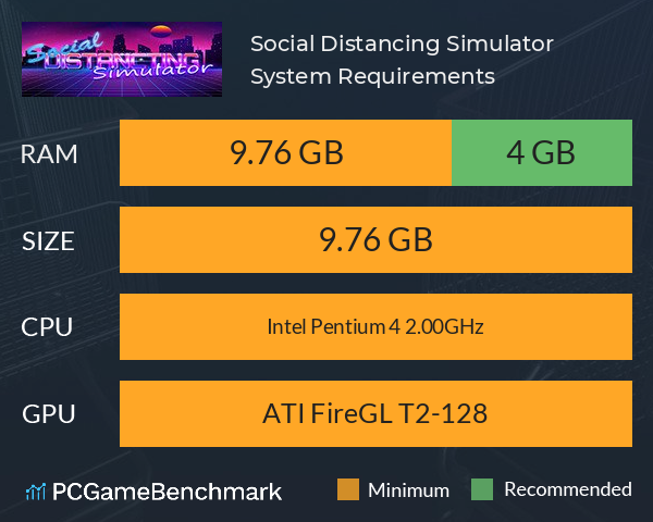 Social Distancing Simulator System Requirements PC Graph - Can I Run Social Distancing Simulator