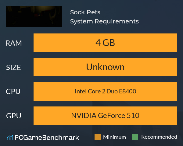 Sock Pets System Requirements PC Graph - Can I Run Sock Pets