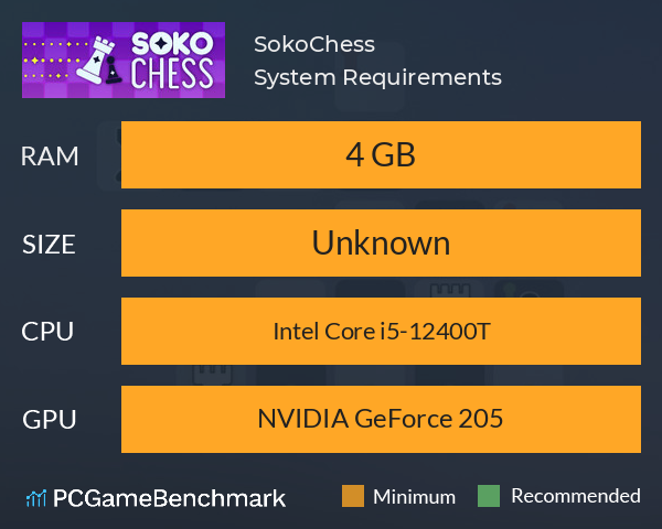 SokoChess System Requirements PC Graph - Can I Run SokoChess