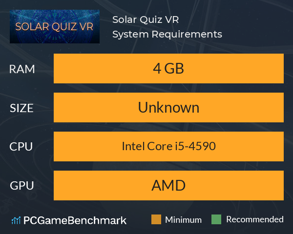 Solar Quiz VR System Requirements PC Graph - Can I Run Solar Quiz VR