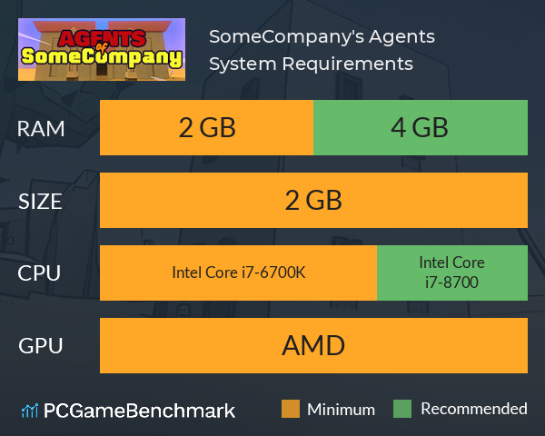 SomeCompany's Agents System Requirements PC Graph - Can I Run SomeCompany's Agents