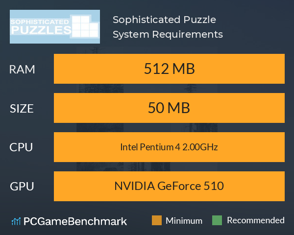 Sophisticated Puzzle System Requirements PC Graph - Can I Run Sophisticated Puzzle