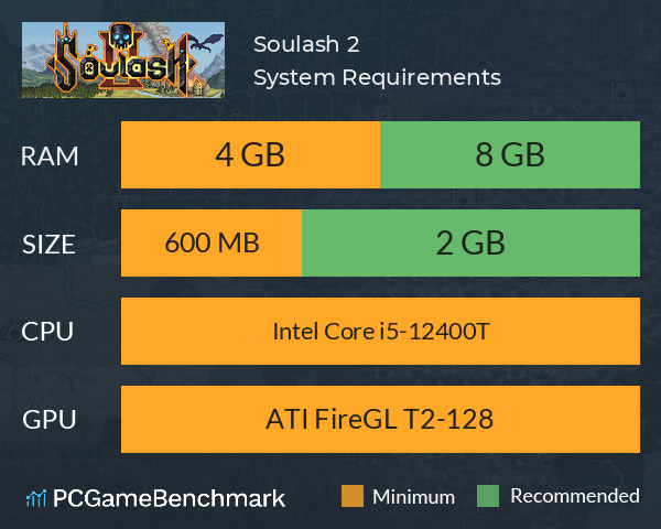 Soulash 2 System Requirements PC Graph - Can I Run Soulash 2