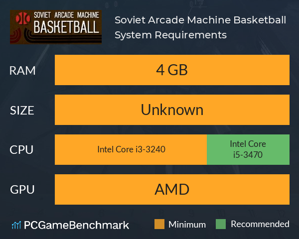 Soviet Arcade Machine Basketball System Requirements PC Graph - Can I Run Soviet Arcade Machine Basketball