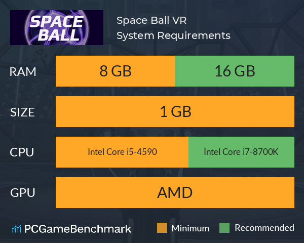 Space Ball VR System Requirements PC Graph - Can I Run Space Ball VR