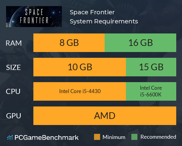 Space Frontier System Requirements PC Graph - Can I Run Space Frontier