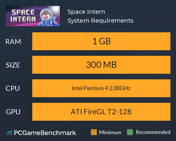 Space Intern System Requirements PC Graph - Can I Run Space Intern