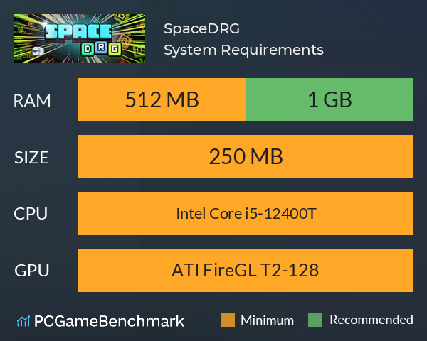 SpaceDRG System Requirements PC Graph - Can I Run SpaceDRG