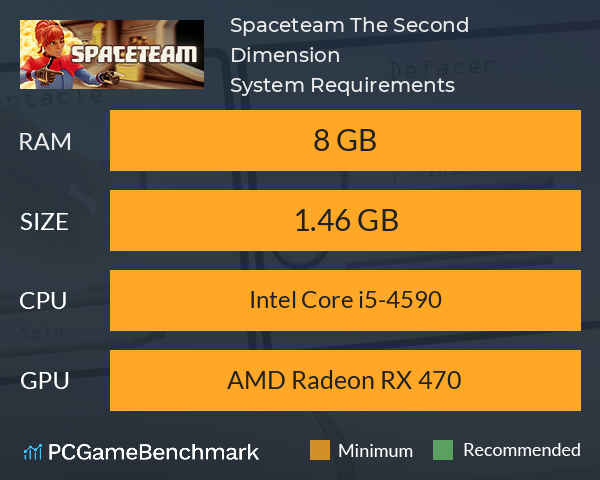 Spaceteam: The Second Dimension System Requirements PC Graph - Can I Run Spaceteam: The Second Dimension