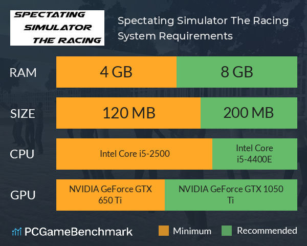 Spectating Simulator The Racing System Requirements PC Graph - Can I Run Spectating Simulator The Racing