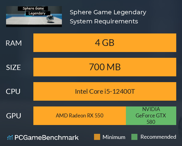 Sphere Game Legendary System Requirements PC Graph - Can I Run Sphere Game Legendary