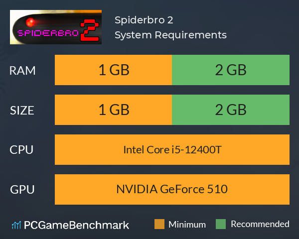 Spiderbro 2 System Requirements PC Graph - Can I Run Spiderbro 2