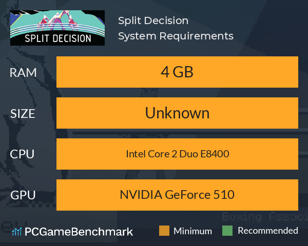 Split Decision System Requirements PC Graph - Can I Run Split Decision