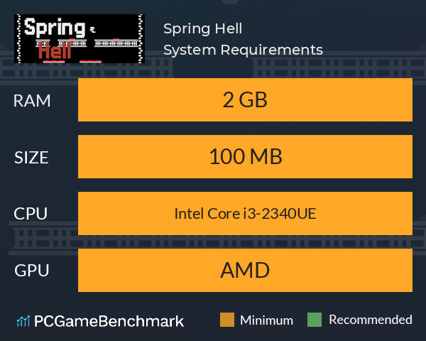 Spring Hell System Requirements PC Graph - Can I Run Spring Hell