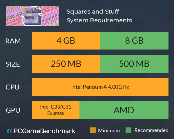 Squares and Stuff System Requirements PC Graph - Can I Run Squares and Stuff