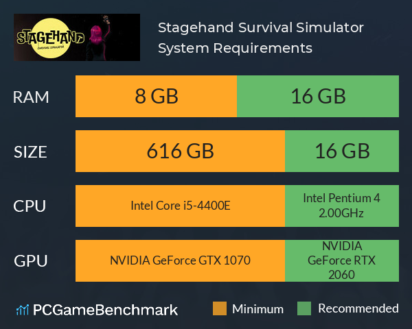 Stagehand Survival Simulator System Requirements PC Graph - Can I Run Stagehand Survival Simulator