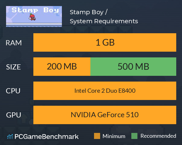 Stamp Boy / 跳跳小子 System Requirements PC Graph - Can I Run Stamp Boy / 跳跳小子