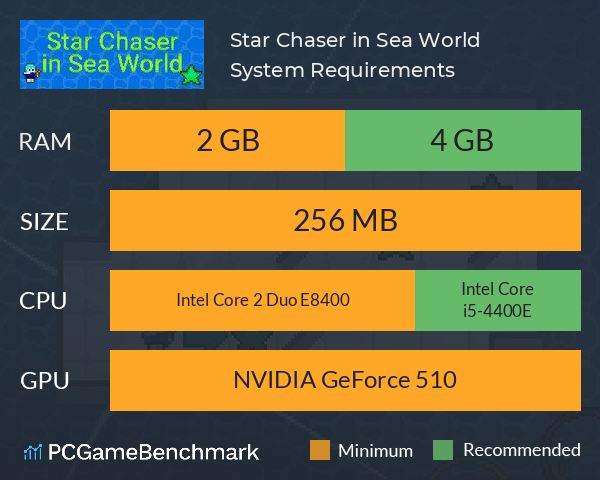 Star Chaser in Sea World System Requirements PC Graph - Can I Run Star Chaser in Sea World