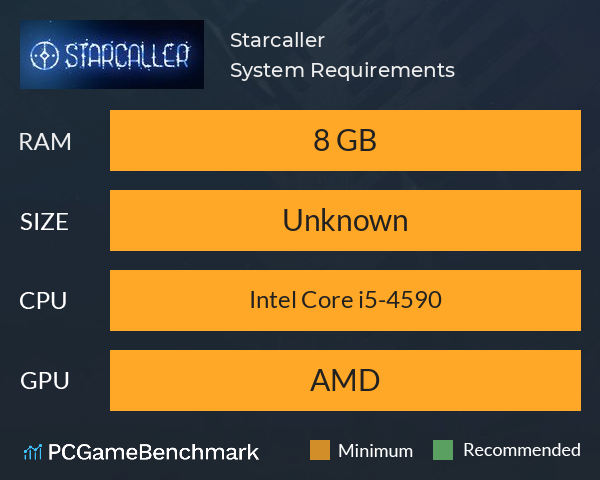 Starcaller System Requirements PC Graph - Can I Run Starcaller