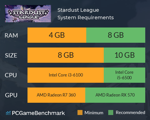 Stardust League System Requirements PC Graph - Can I Run Stardust League