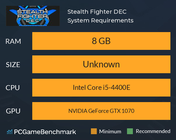 Stealth Fighter DEC System Requirements PC Graph - Can I Run Stealth Fighter DEC