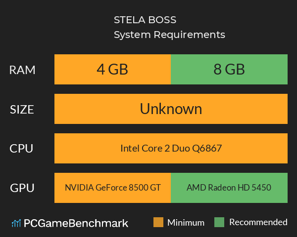 STELA BOSS System Requirements PC Graph - Can I Run STELA BOSS