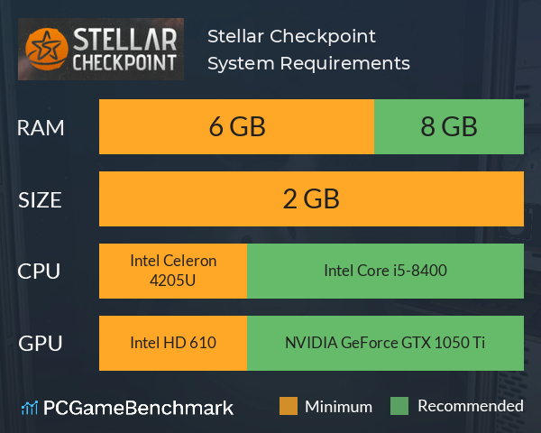 Stellar Checkpoint System Requirements PC Graph - Can I Run Stellar Checkpoint