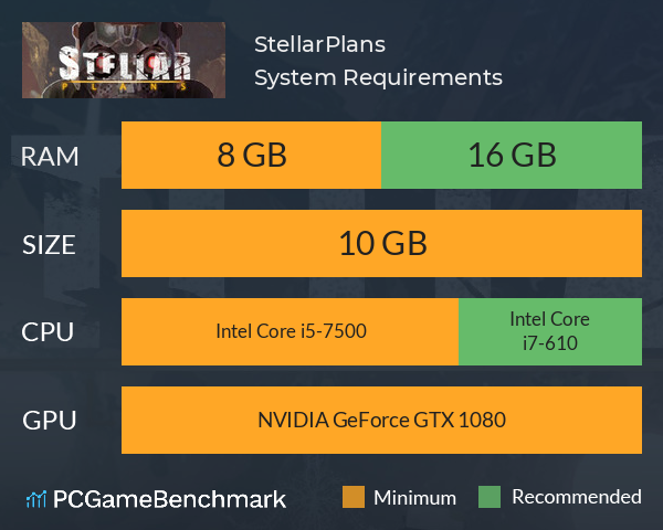 StellarPlans System Requirements PC Graph - Can I Run StellarPlans