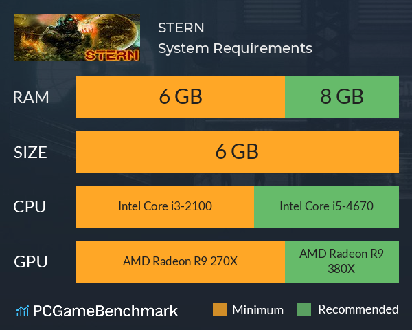 STERN System Requirements PC Graph - Can I Run STERN