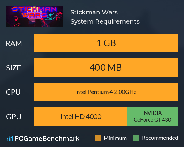 Stickman Wars System Requirements PC Graph - Can I Run Stickman Wars