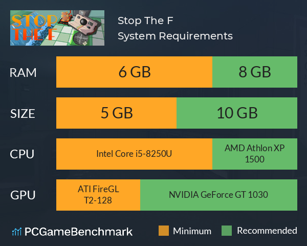 Stop The F System Requirements PC Graph - Can I Run Stop The F