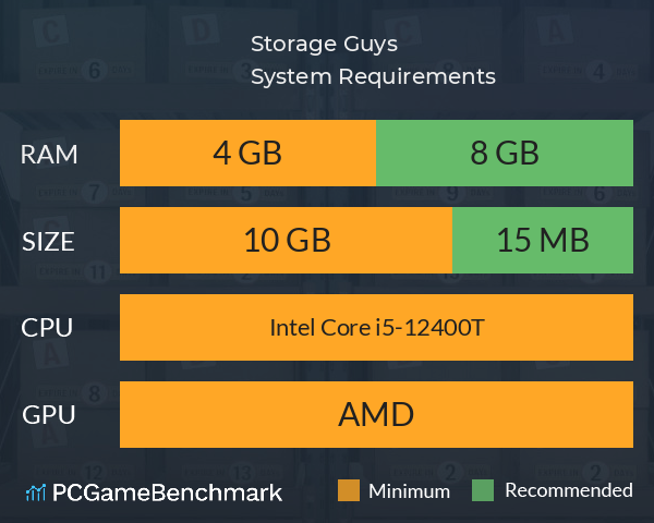 Storage Guys System Requirements PC Graph - Can I Run Storage Guys