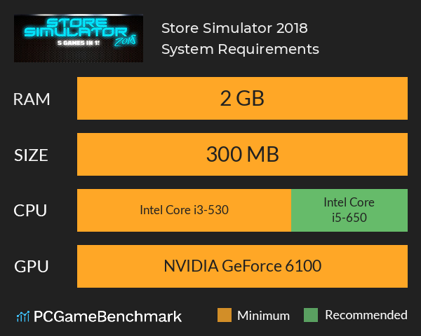 Store Simulator 2018 System Requirements PC Graph - Can I Run Store Simulator 2018