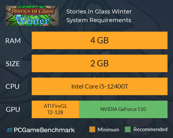 Stories in Glass: Winter System Requirements PC Graph - Can I Run Stories in Glass: Winter