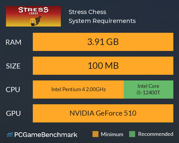 Stress Chess System Requirements PC Graph - Can I Run Stress Chess