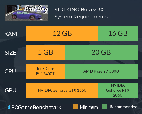 STRTK1NG-Beta v1.3.0 System Requirements PC Graph - Can I Run STRTK1NG-Beta v1.3.0