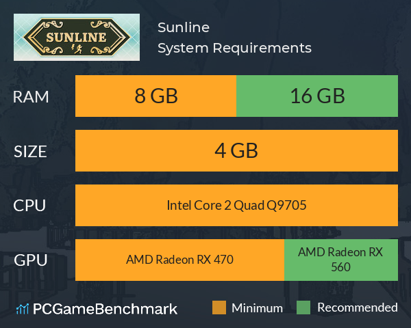 Sunline System Requirements PC Graph - Can I Run Sunline