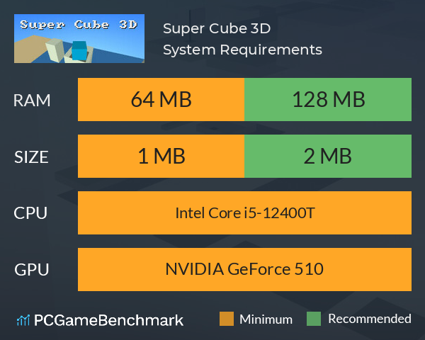 Super Cube 3D System Requirements PC Graph - Can I Run Super Cube 3D