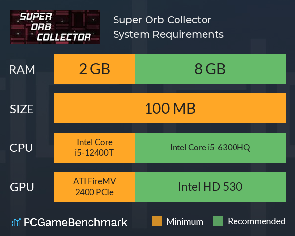 Super Orb Collector System Requirements PC Graph - Can I Run Super Orb Collector