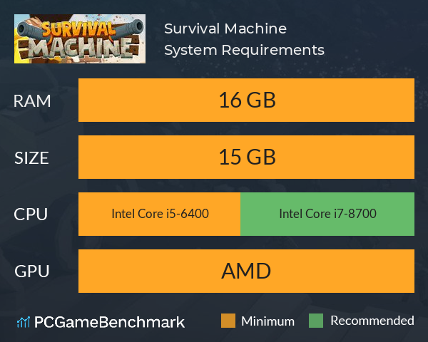 Survival Machine System Requirements PC Graph - Can I Run Survival Machine