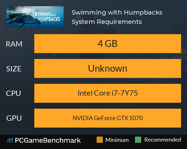 Swimming with Humpbacks System Requirements PC Graph - Can I Run Swimming with Humpbacks