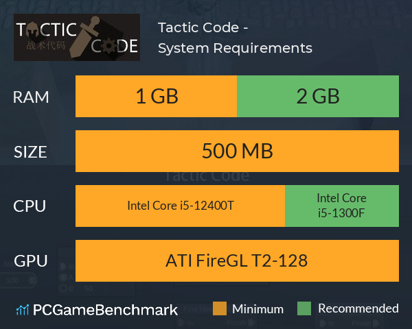 Tactic Code - 战术代码 System Requirements PC Graph - Can I Run Tactic Code - 战术代码