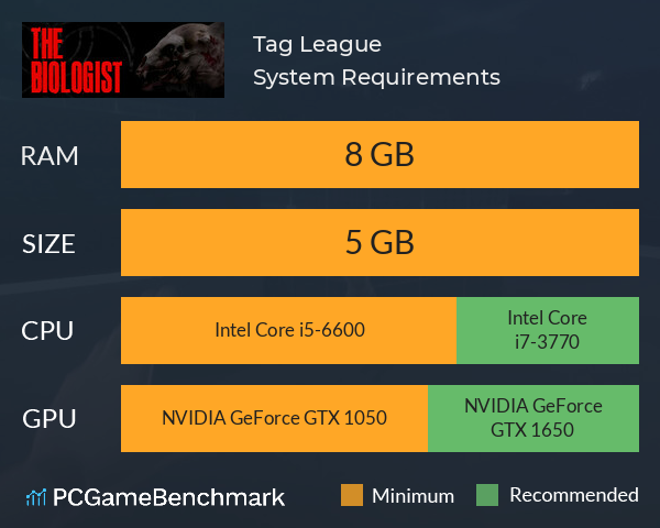 Tag League System Requirements PC Graph - Can I Run Tag League