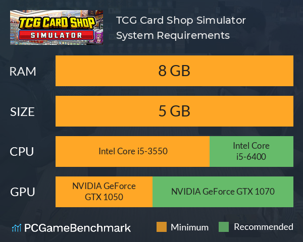 TCG Card Shop Simulator System Requirements PC Graph - Can I Run TCG Card Shop Simulator