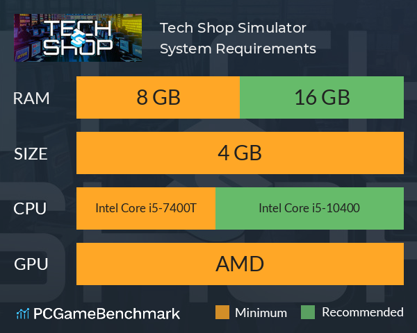 Tech Shop Simulator System Requirements PC Graph - Can I Run Tech Shop Simulator