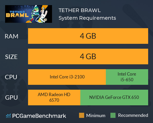 TETHER BRAWL System Requirements PC Graph - Can I Run TETHER BRAWL