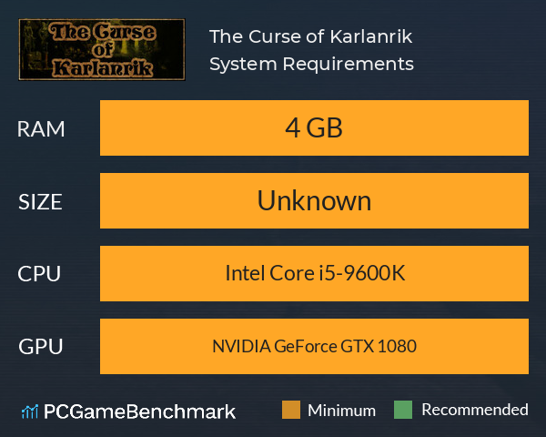 The Curse of Karlanrik System Requirements PC Graph - Can I Run The Curse of Karlanrik