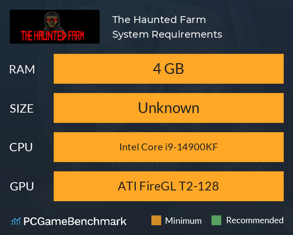 The Haunted Farm System Requirements PC Graph - Can I Run The Haunted Farm